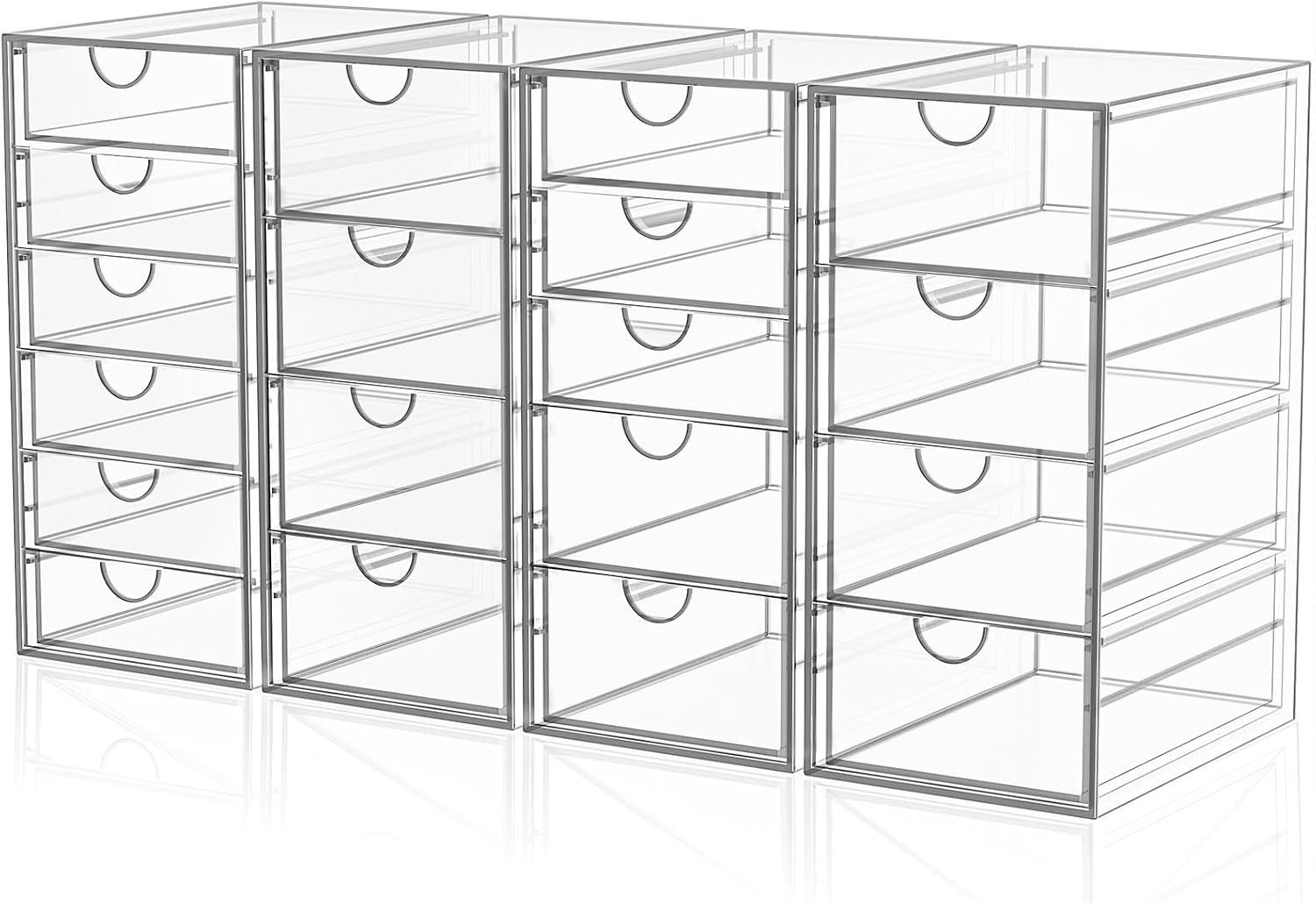 19-drawer acrylic makeup organizer for counters
