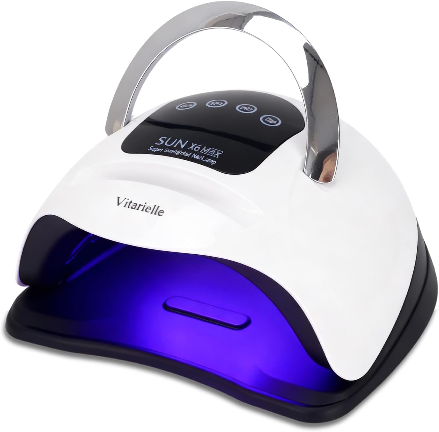 320W UV LED Nail Lamp with Phone Holder & Sensors