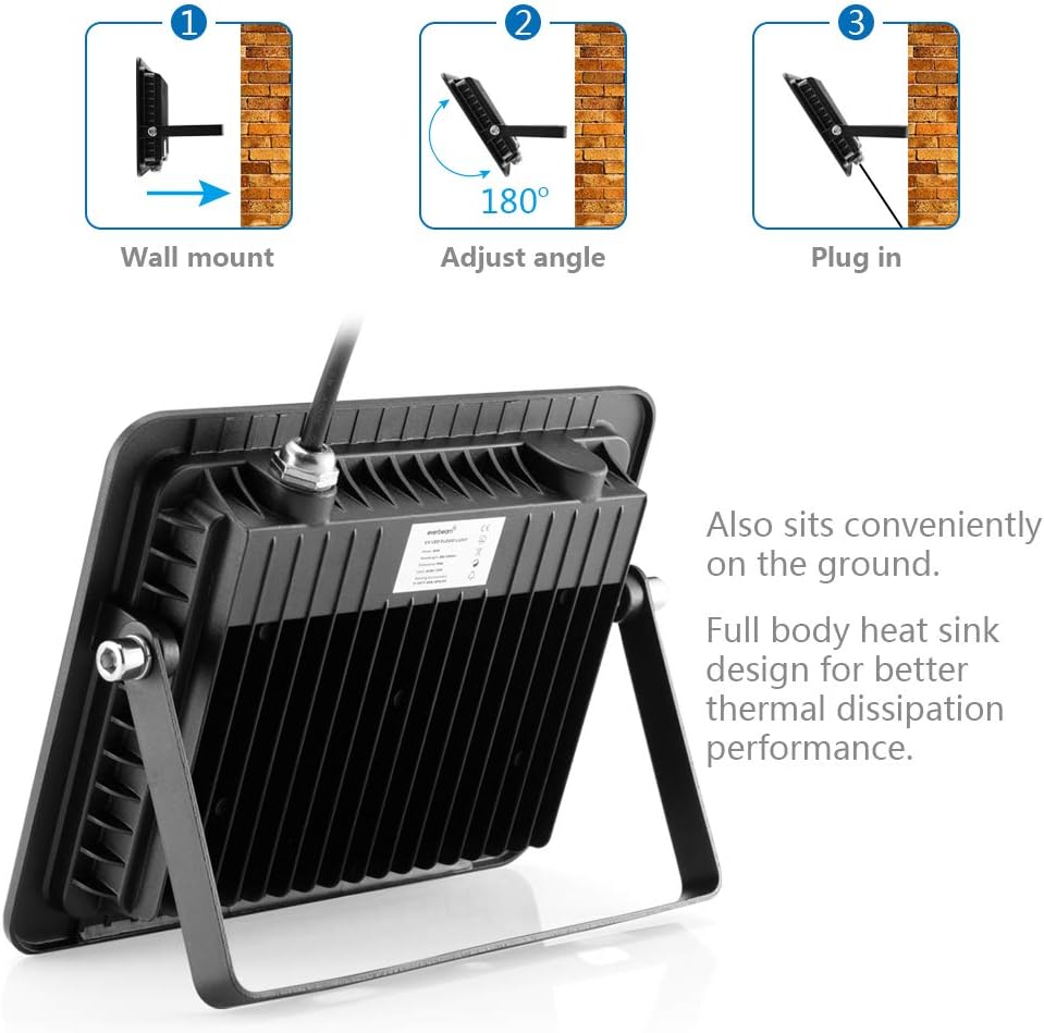 Everbeam 365nm 100W UV LED blacklight floodlight - 3