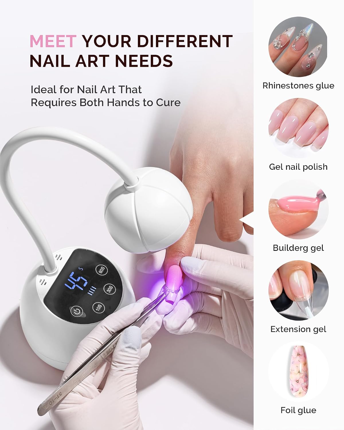 MelodySusie P-ArtM2 single-finger rechargeable UV nail lamp - 2