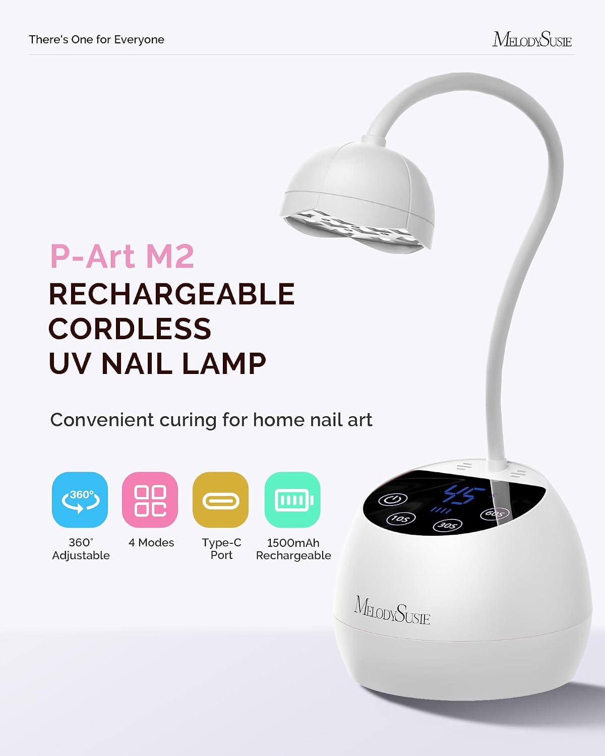 MelodySusie P-ArtM2 single-finger rechargeable UV nail lamp - 3