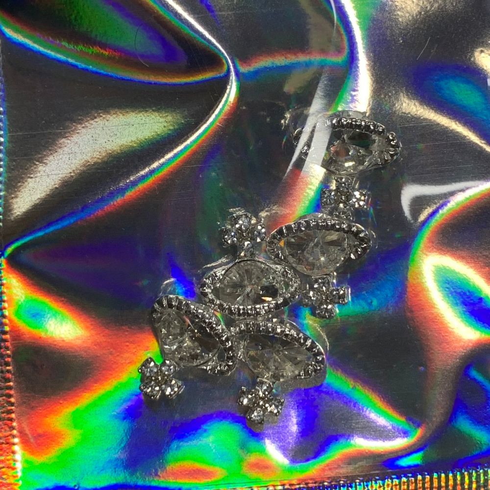 clear crystal planet nail charms - 3