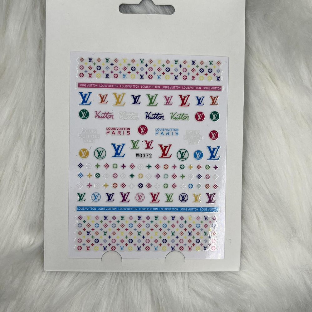 How to Apply Colorful Logo Nail Stickers Like a Pro