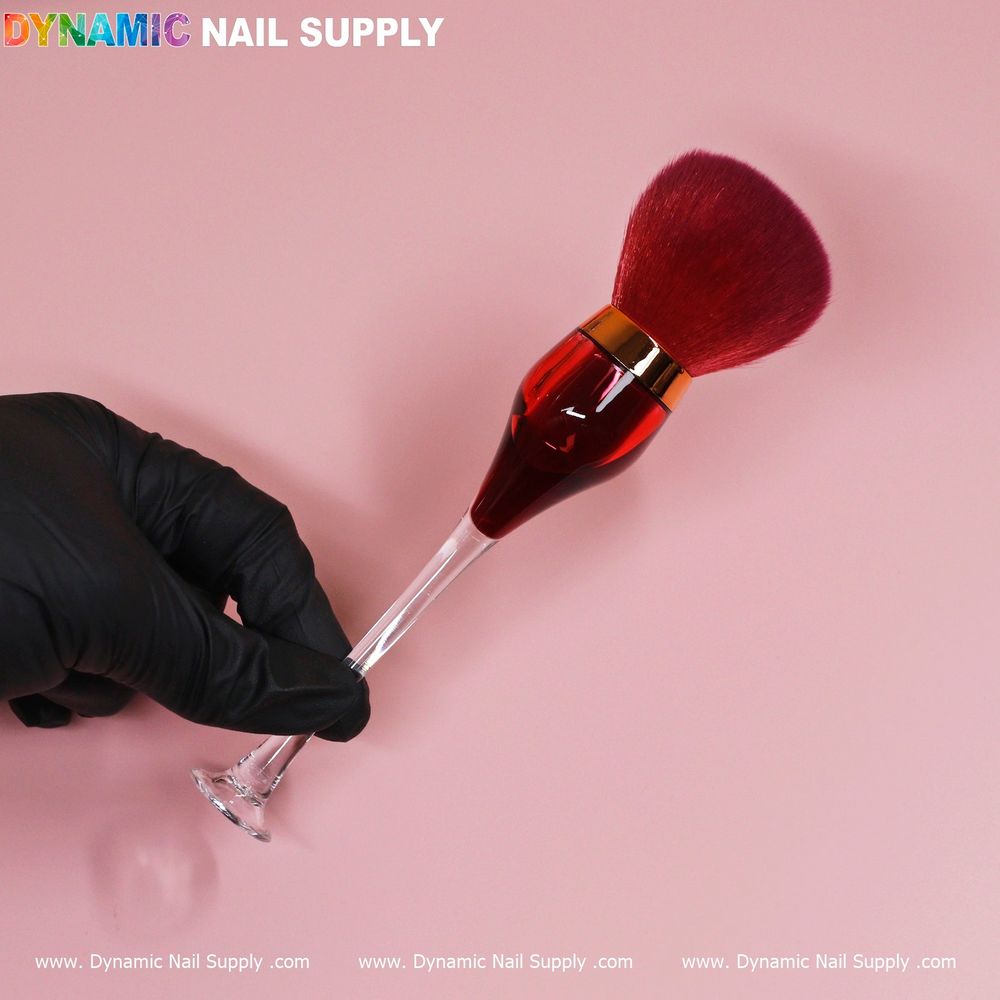 Cosmetic Dust Brush Red Wine: Tame Filing Dust Fast