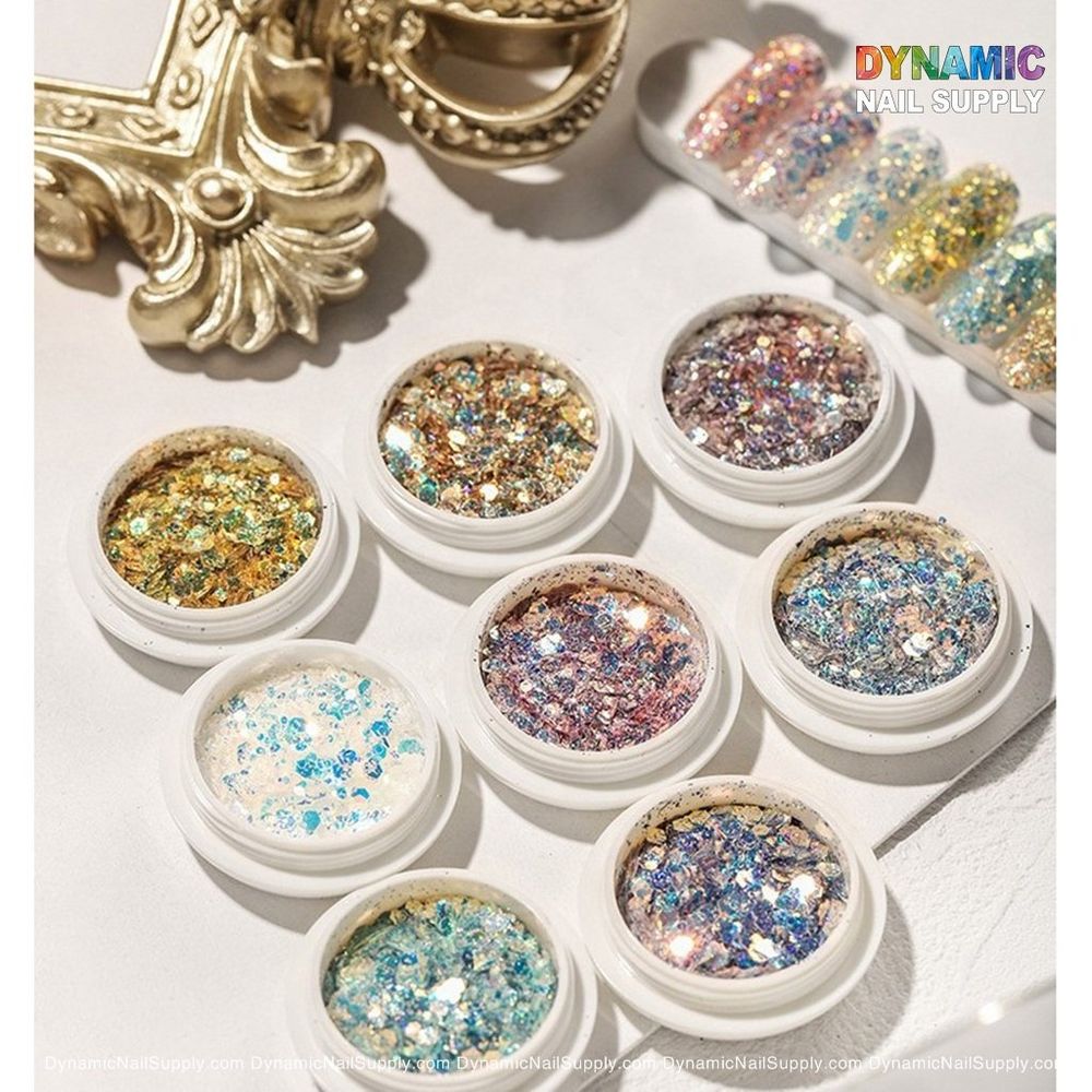 iridescent nail glitter boxes - 2