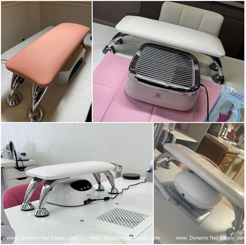Full-grain leather manicure armrest cushion - 2