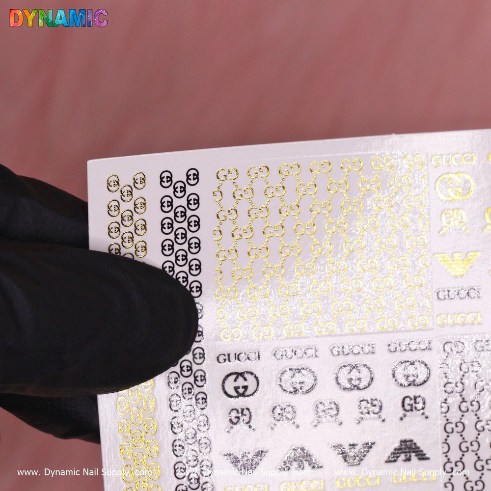Luxury style nail water decal sheet - 2