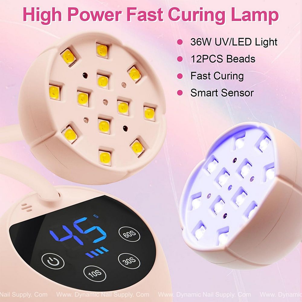 Light pink mini UV LED nail lamp - 8