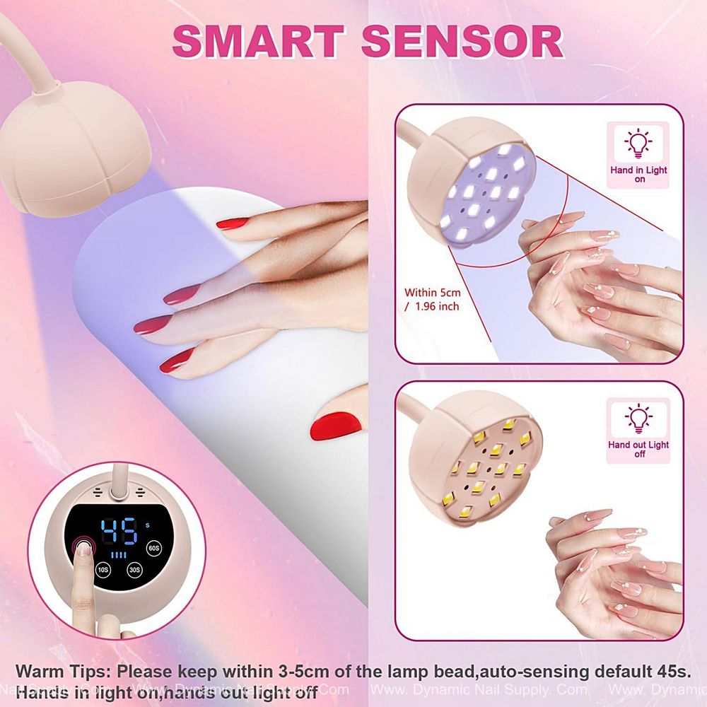 Light pink mini UV LED nail lamp - 9