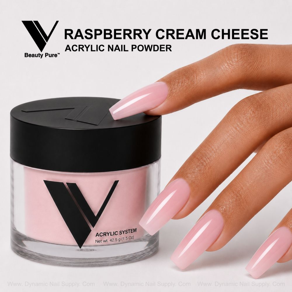 Tendencias: diseños con polvo acrílico rosa crema
