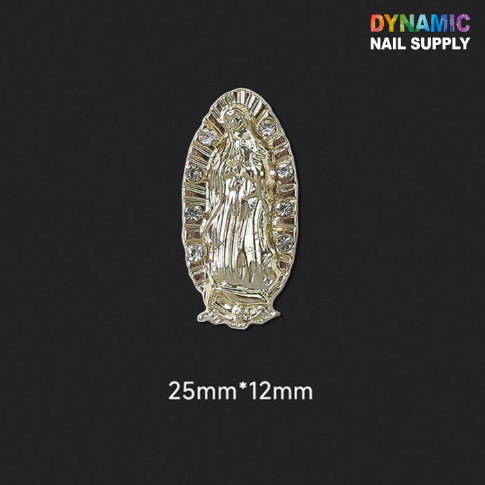 Saint Jude and Virgin Mary nail charms - 4