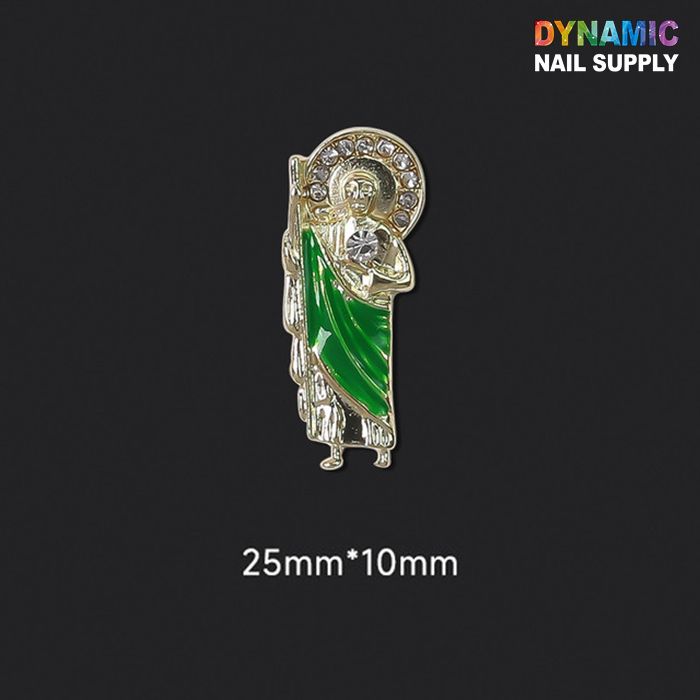 Saint Jude and Virgin Mary nail charms - 8