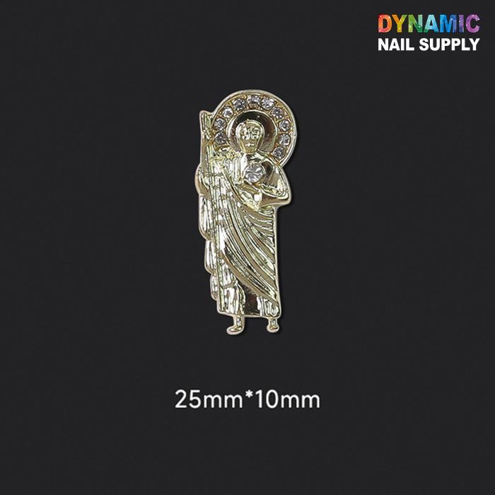 Saint Jude and Virgin Mary nail charms - 9